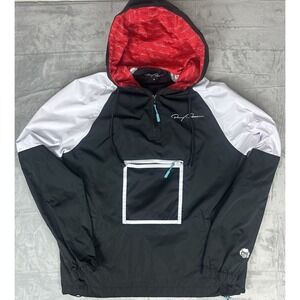 Danny Duncan YouTube Windbreaker Jacket Mens Med Colorblock Black White Pullover